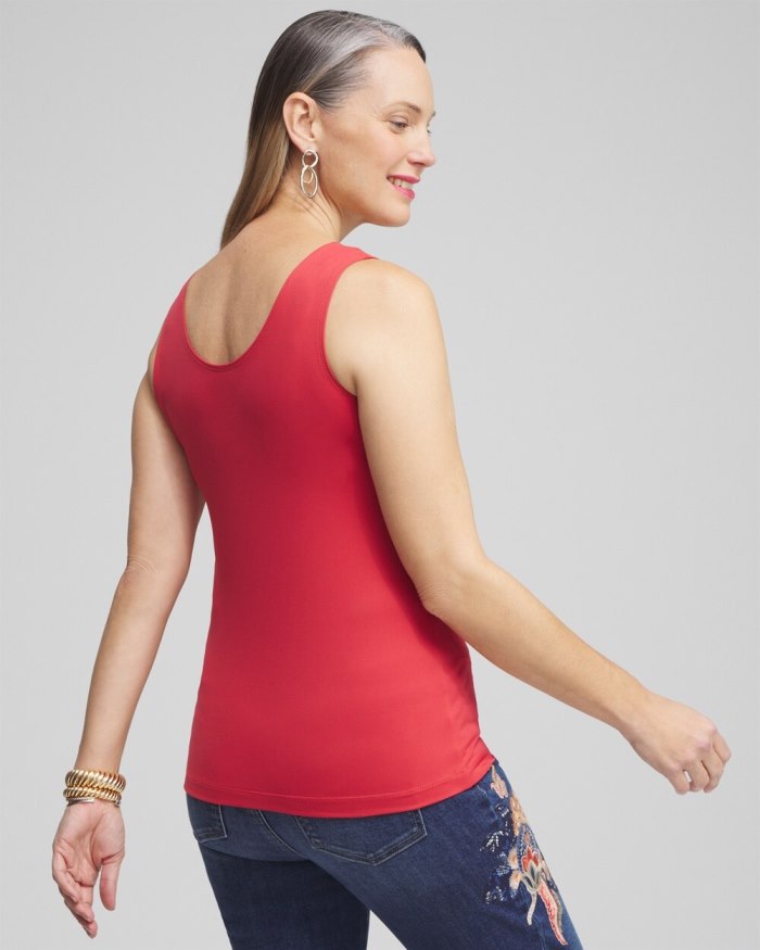 Chicos Microfiber Tank - Ginger Rose Chicos Microfiber Tank - Ginger Rose