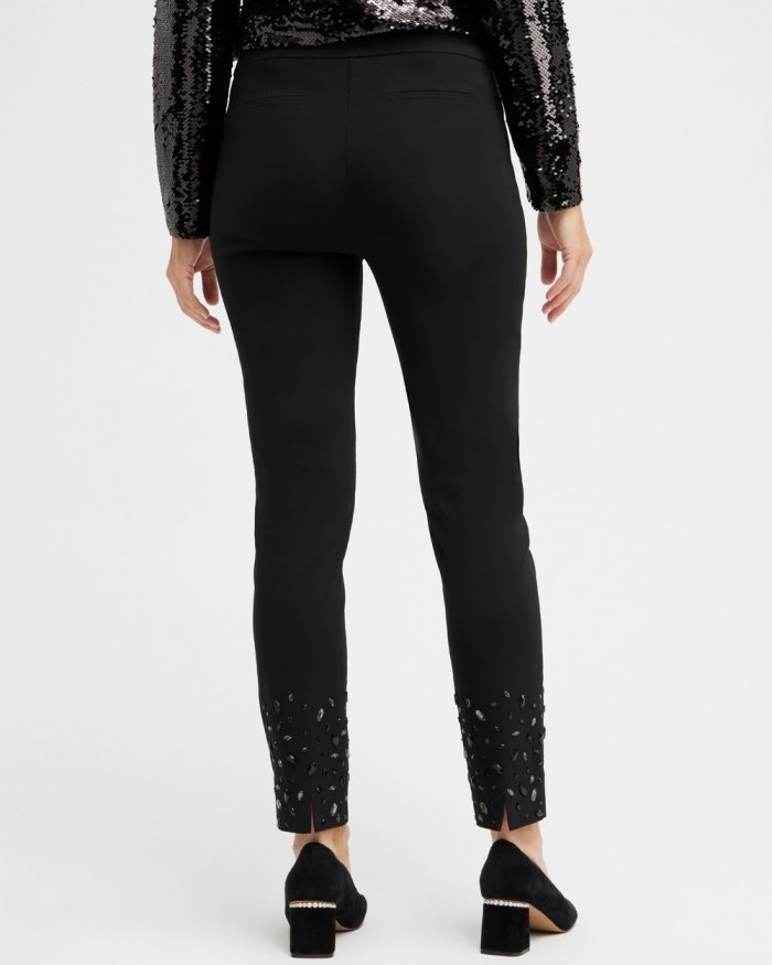 Chicos Brigitte Stone Ombre Ankle Pants - Black Chicos Brigitte Stone Ombre Ankle Pants - Black