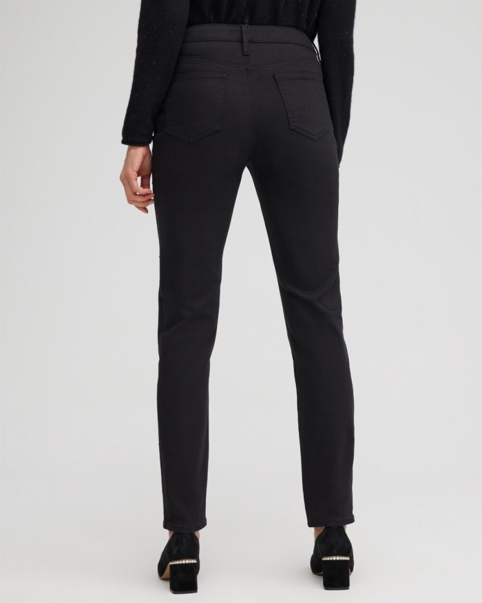 Chicos Girlfriend Scattered Stone Ankle Jeans - Black Chicos Girlfriend Scattered Stone Ankle Jeans - Black