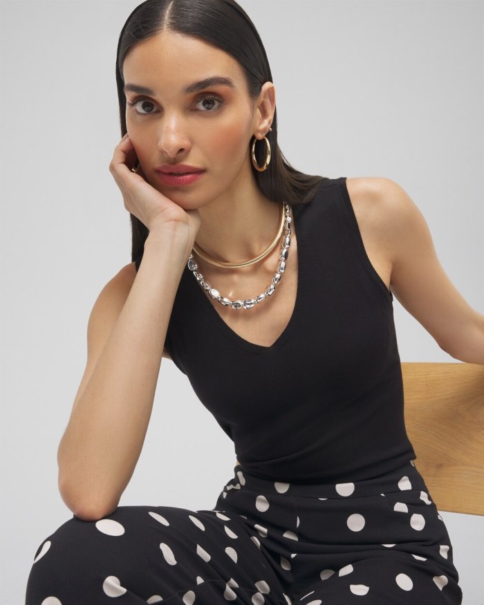Chicos Mixed Metal Convertible Necklace - Mixed Metals Chicos Mixed Metal Convertible Necklace - Mixed Metals