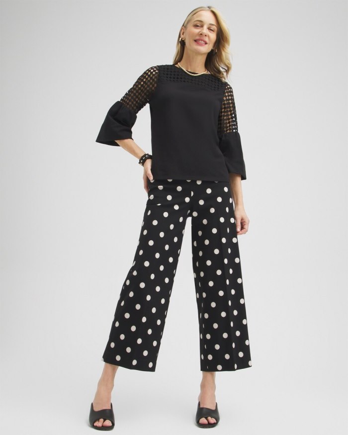 Chicos Lace Mix Top - Black Chicos Lace Mix Top - Black