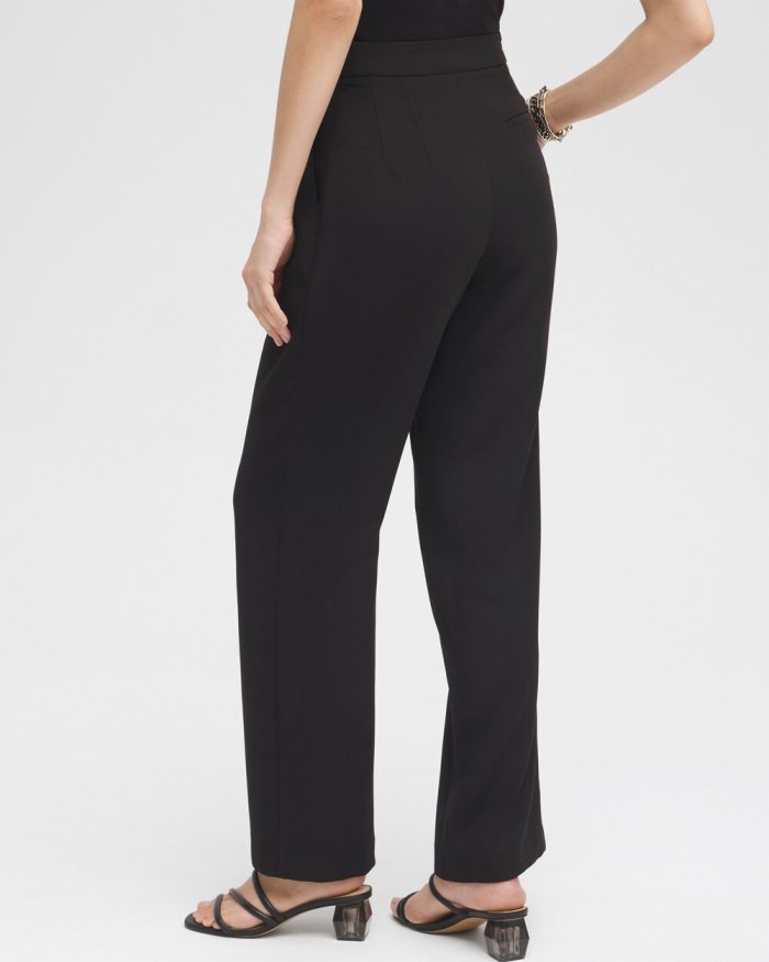 Chicos Black Label Pleated Trousers - Black Chicos Black Label Pleated Trousers - Black