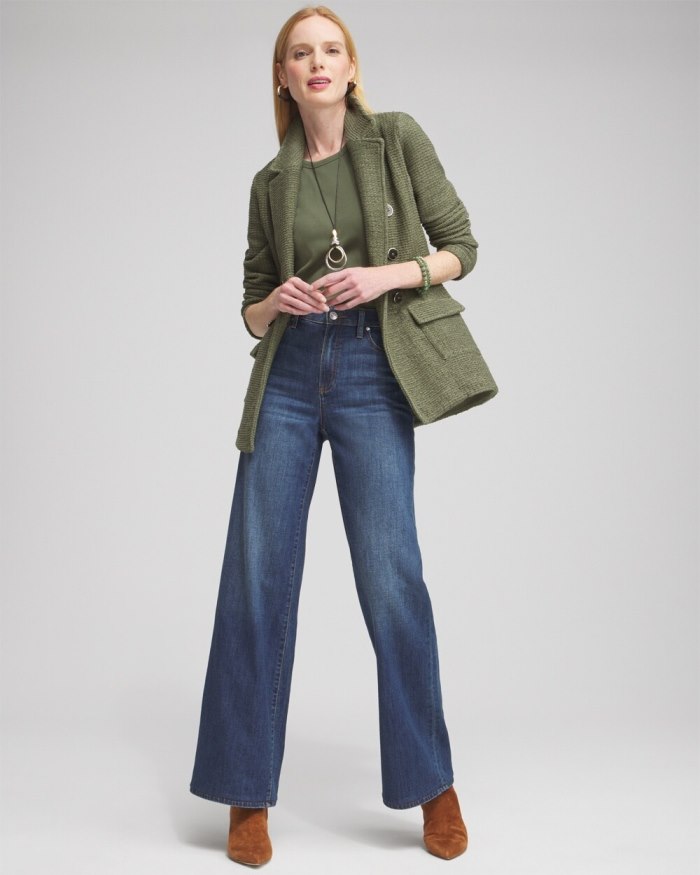 Chicos Utility Blazer Cardigan - Olive Chicos Utility Blazer Cardigan - Olive