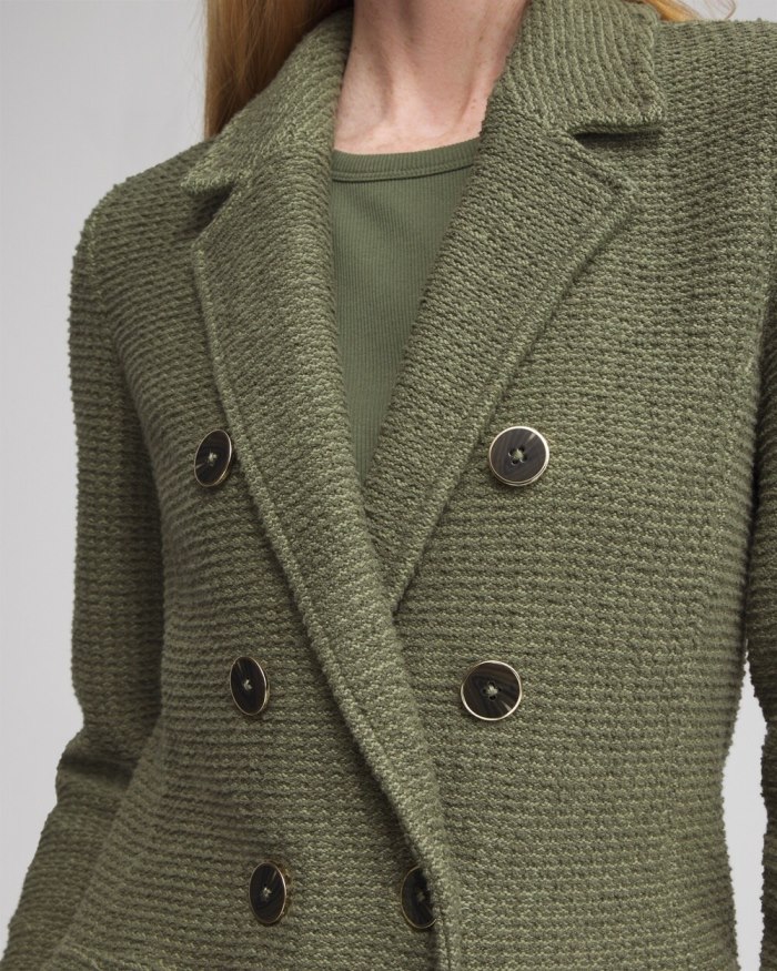 Chicos Utility Blazer Cardigan - Olive Chicos Utility Blazer Cardigan - Olive