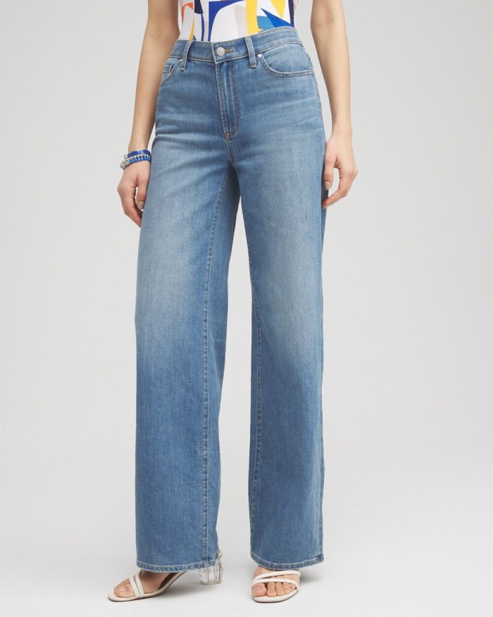 Chicos High Rise Wide Leg Jeans - Skylar Indigo Chicos High Rise Wide Leg Jeans - Skylar Indigo
