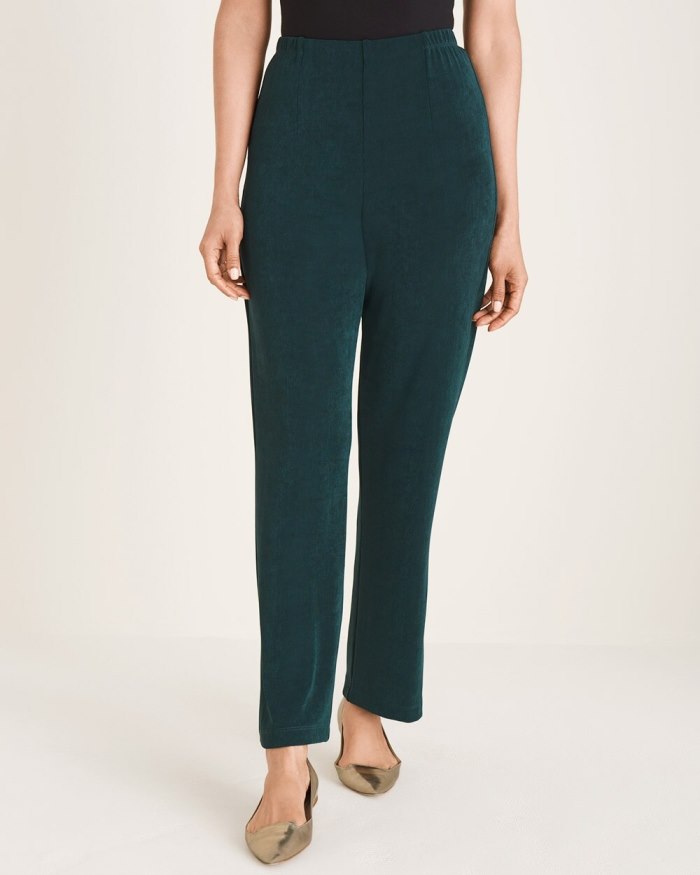 Chicos Travelers Classic No Tummy Pants - Dark Jade Chicos Travelers Classic No Tummy Pants - Dark Jade