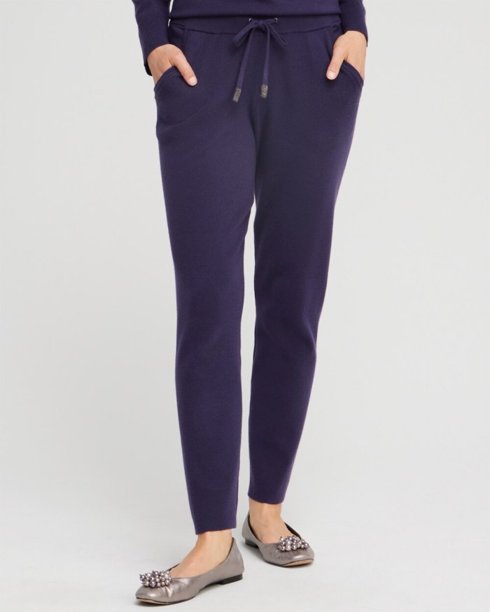 Chicos Zenergy Luxe Cashmere Blend Ankle Pants - Dewberry Chicos Zenergy Luxe Cashmere Blend Ankle Pants - Dewberry