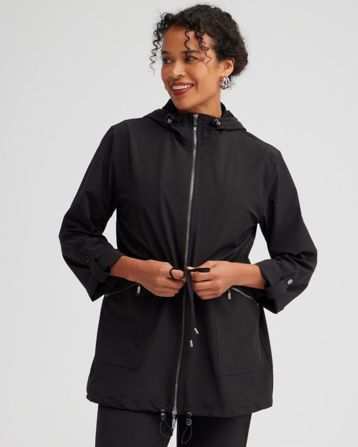 Chicos Zenergy UPF Neema Anorak Jacket - Black Chicos Zenergy UPF Neema Anorak Jacket - Black