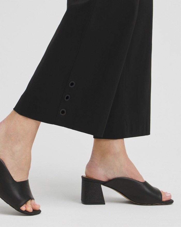 Chicos Brigitte Grommet Wide Leg Pants - Alabaster Chicos Brigitte Grommet Wide Leg Pants - Alabaster