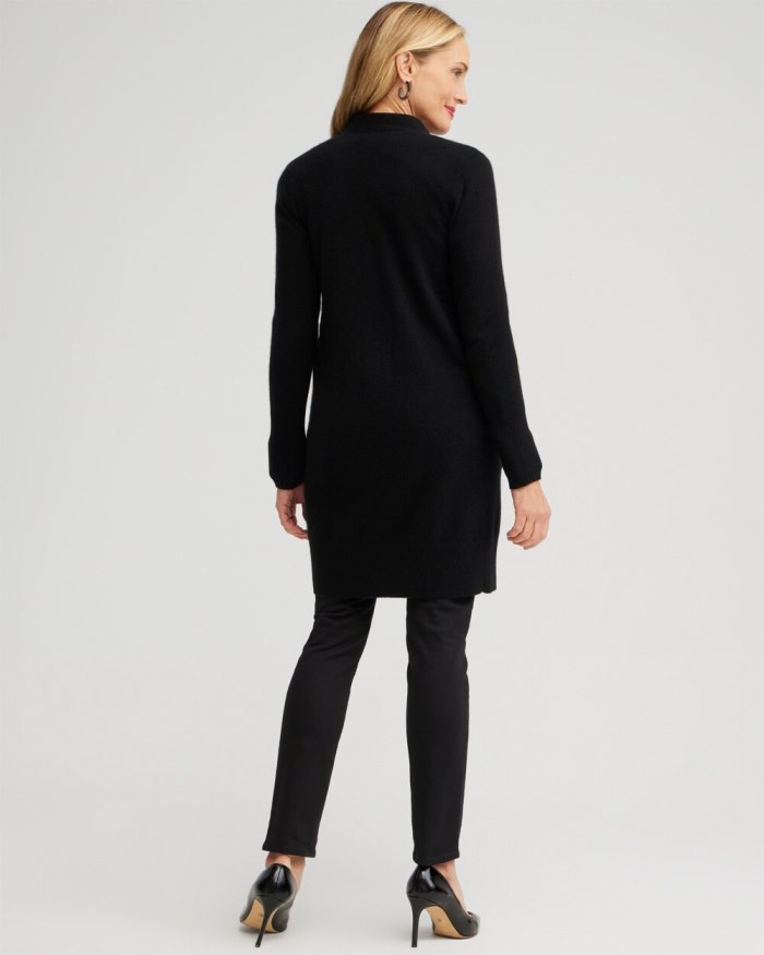Chicos Cashmere Duster Cardigan Sweater - Ecru Chicos Cashmere Duster Cardigan Sweater - Ecru