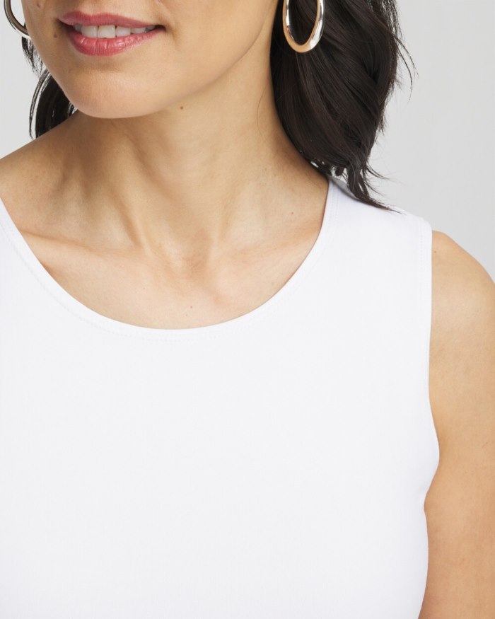 Chicos High Neck Microfiber Tank - Black Chicos High Neck Microfiber Tank - Black