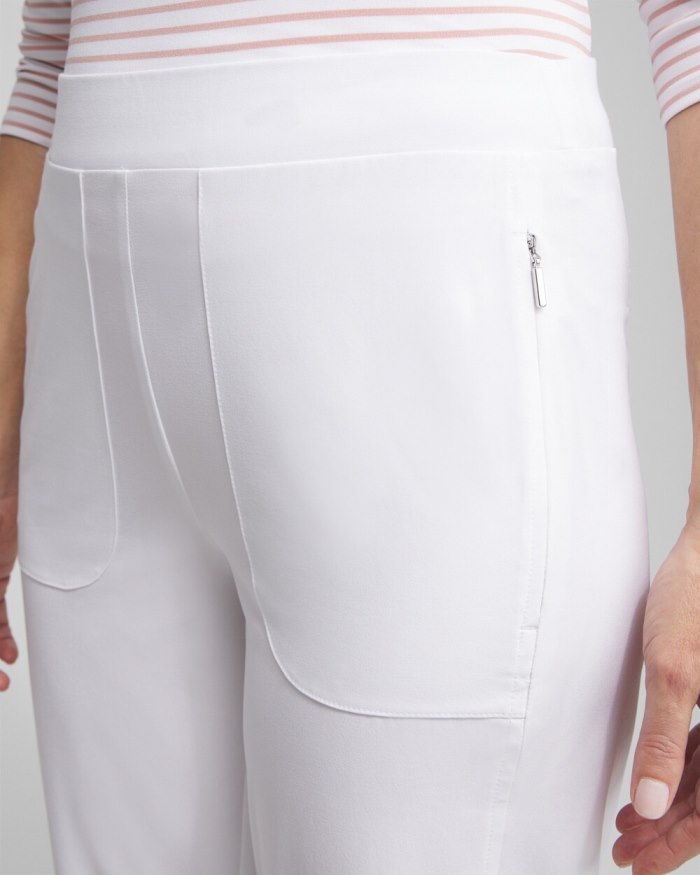 Chicos Zenergy UPF Bungee Neema Cropped Pants - Alabaster Chicos Zenergy UPF Bungee Neema Cropped Pants - Alabaster