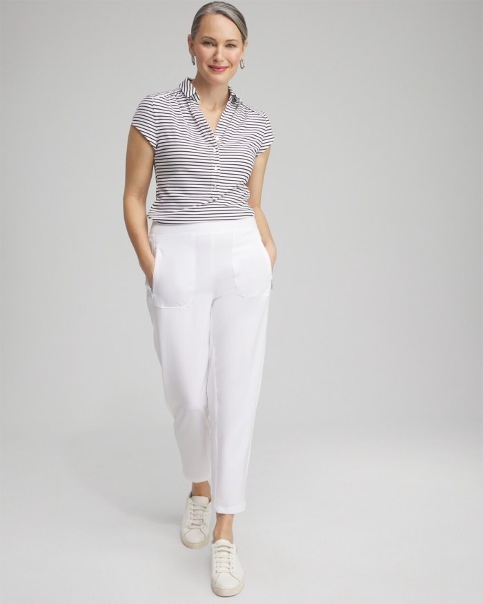 Chicos Zenergy UPF Ribbed Side Ankle Pants - Alabaster Chicos Zenergy UPF Ribbed Side Ankle Pants - Alabaster