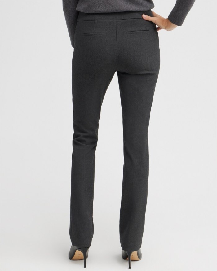 Chicos Brigitte Slim Pants - Graphite Heather Gray Chicos Brigitte Slim Pants - Graphite Heather Gray