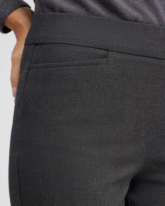 Chicos Brigitte Slim Pants - Graphite Heather Gray Chicos Brigitte Slim Pants - Graphite Heather Gray