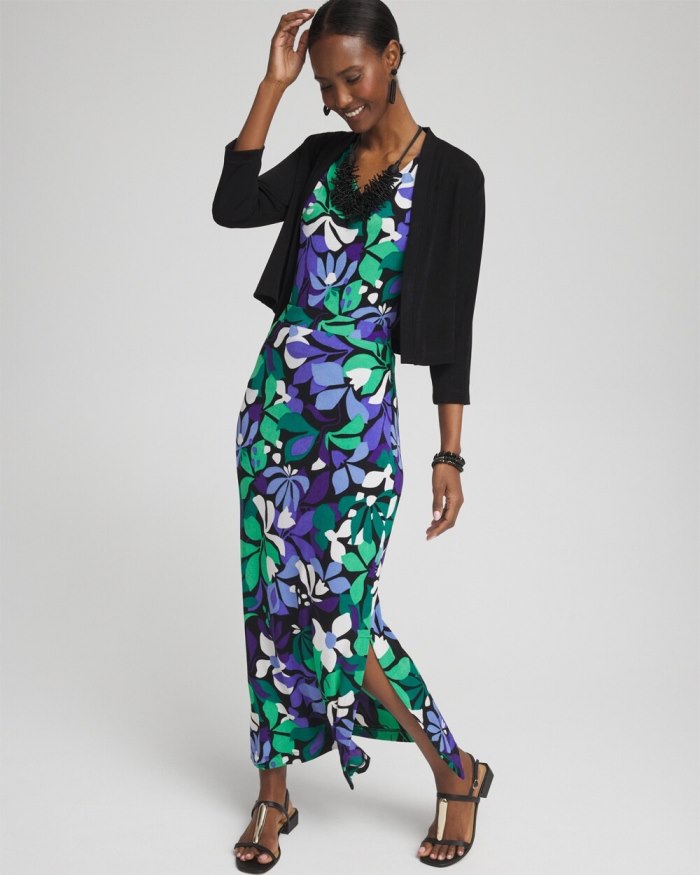Chicos Travelers Floral Reversible Tank - Purple Nightshade Chicos Travelers Floral Reversible Tank - Purple Nightshade