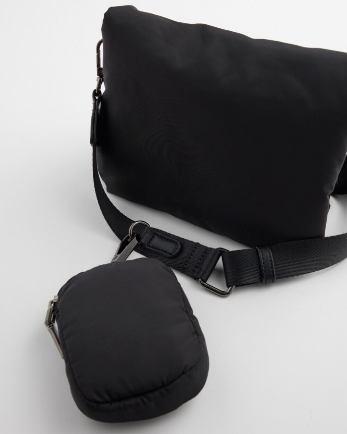 Chicos Mini Puffer Crossbody Bag - Black Chicos Mini Puffer Crossbody Bag - Black