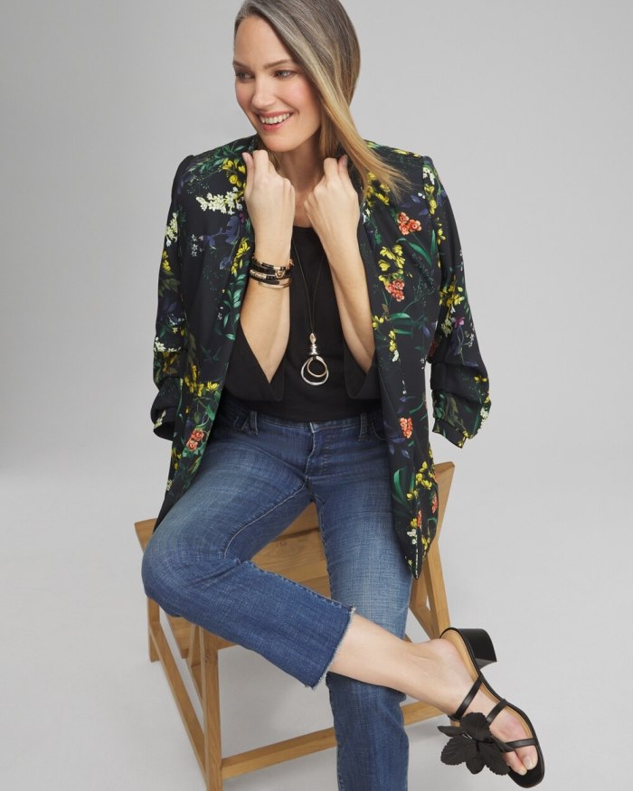 Chicos Square Neck Bell Sleeve Top - Black Chicos Square Neck Bell Sleeve Top - Black