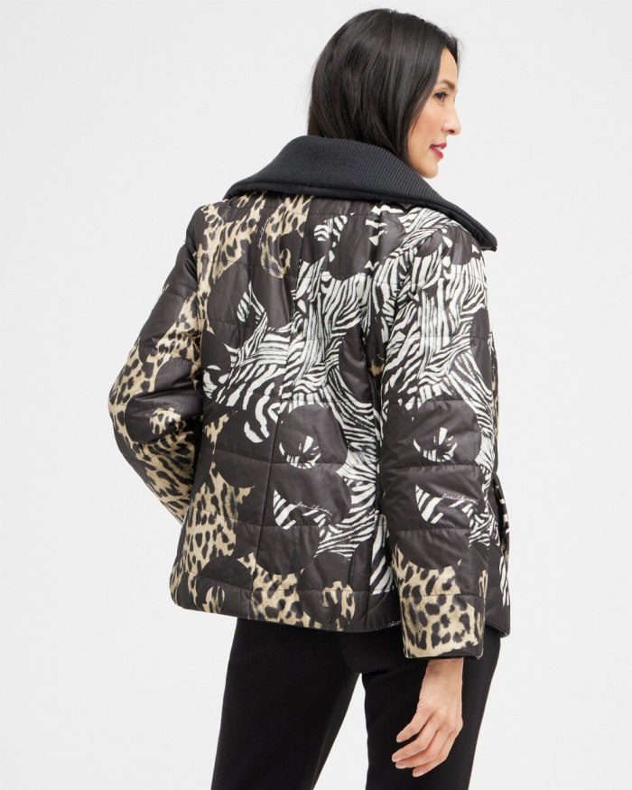 Chicos Zenergy Reversible Puffer Jacket - Black Chicos Zenergy Reversible Puffer Jacket - Black