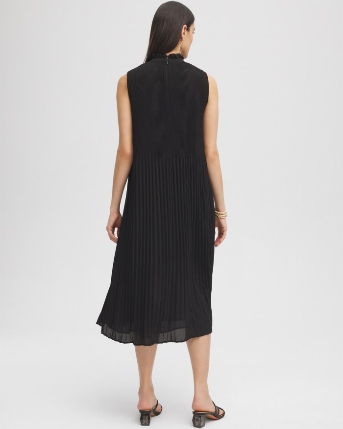 Chicos Black Label Pleat Dress - Black Chicos Black Label Pleat Dress - Black