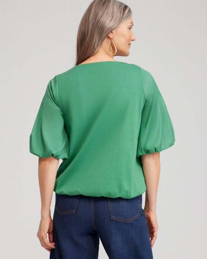 Chicos Bubble Hem Top - Twisted Ivy Chicos Bubble Hem Top - Twisted Ivy