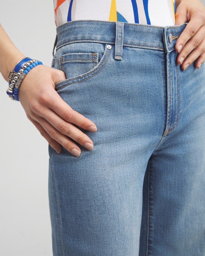 Chicos High Rise Wide Leg Jeans - Dragon Road Indigo Chicos High Rise Wide Leg Jeans - Dragon Road Indigo