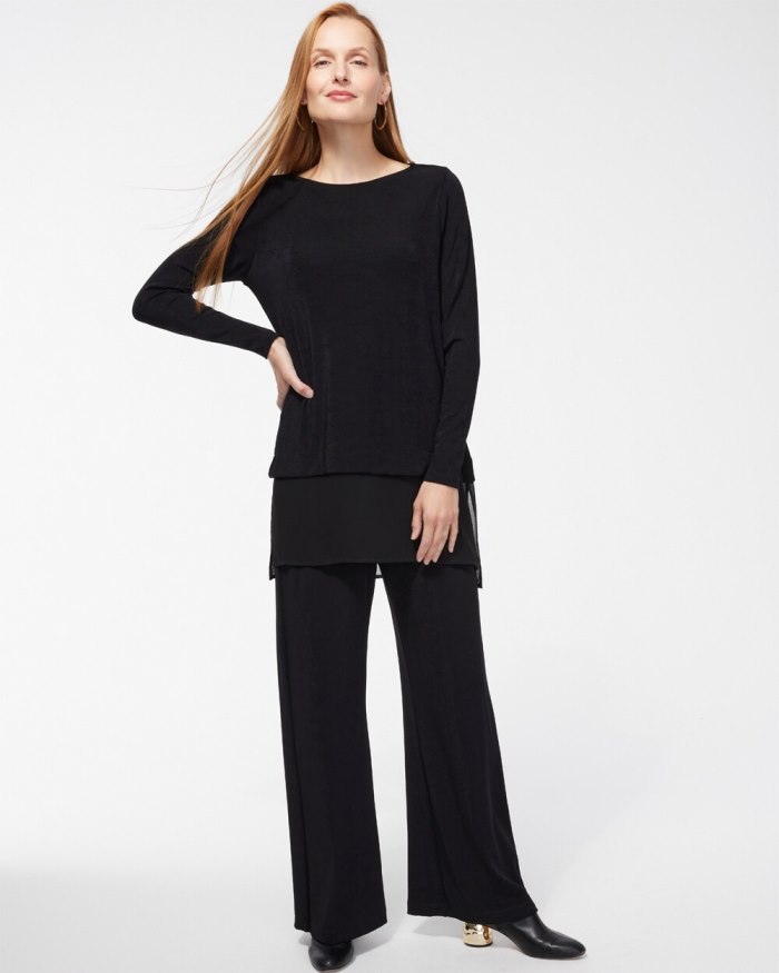 Chicos Travelers Classic Hutton Pants - Black Chicos Travelers Classic Hutton Pants - Black