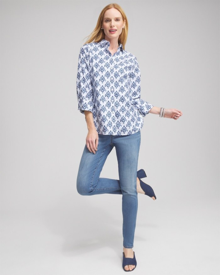 Chicos Pull-on Jeggings - Aquaria Indigo Chicos Pull-on Jeggings - Aquaria Indigo