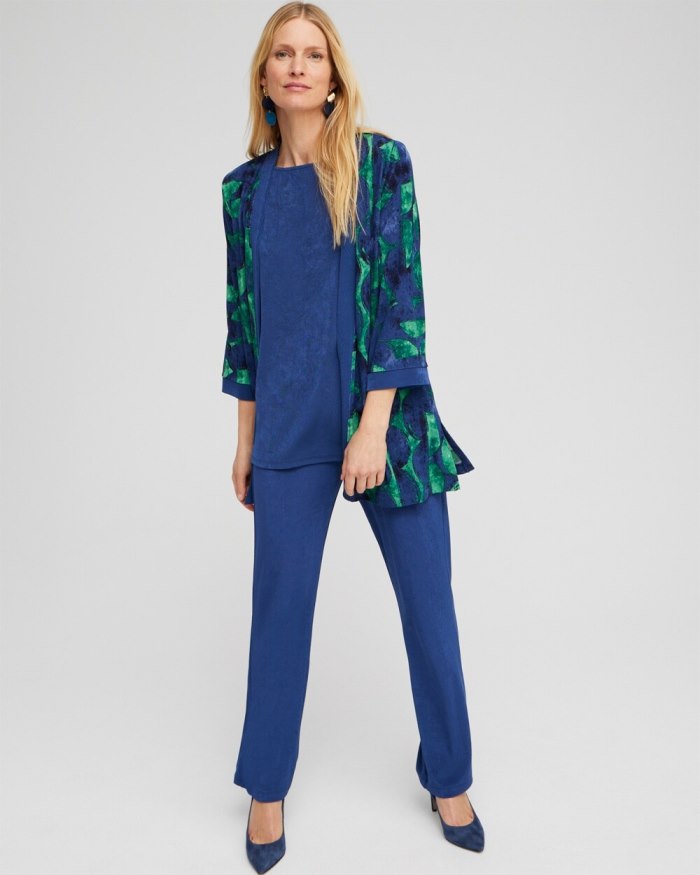 Chicos Travelers Half Moon Print Cardigan - Twisted Ivy Chicos Travelers Half Moon Print Cardigan - Twisted Ivy