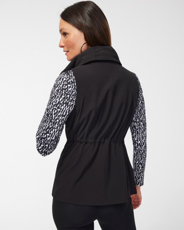 Chicos Zenergy UPF Neema Travel Vest - Black Chicos Zenergy UPF Neema Travel Vest - Black