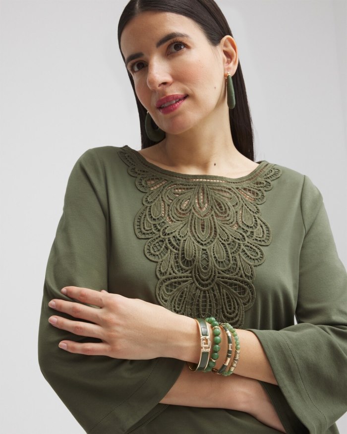 Chicos Olive Enamel Stretch Bracelet - Olive Chicos Olive Enamel Stretch Bracelet - Olive