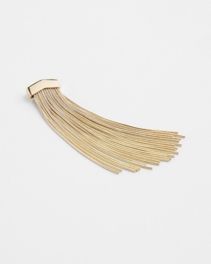 Chicos Gold Tone Tassel Earrings - Gold Chicos Gold Tone Tassel Earrings - Gold
