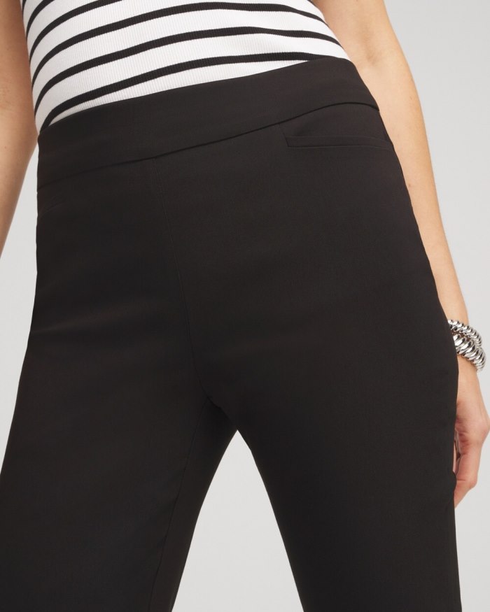 Chicos Brigitte Slim Cropped Pants - Black Chicos Brigitte Slim Cropped Pants - Black