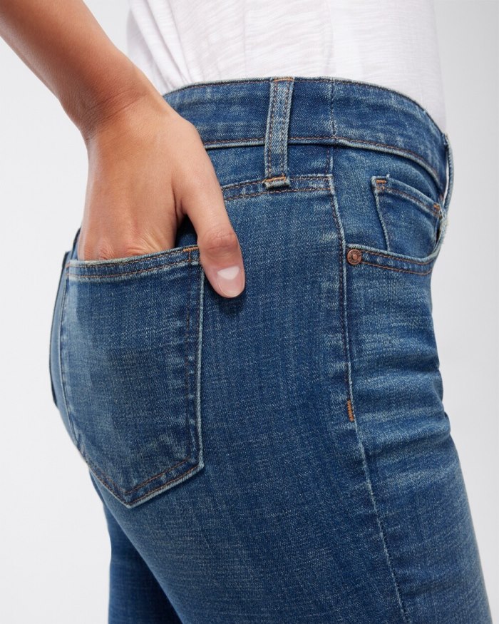 Chicos Girlfriend Flare Jeans - Clyde Road Indigo Chicos Girlfriend Flare Jeans - Clyde Road Indigo