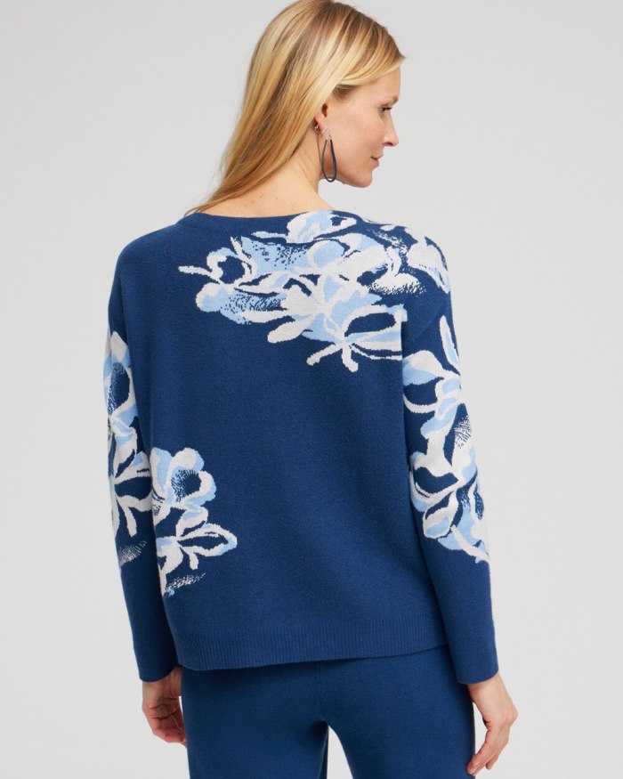 Chicos Zenergy Luxe Cashmere Blend Top - Azores Blue Chicos Zenergy Luxe Cashmere Blend Top - Azores Blue