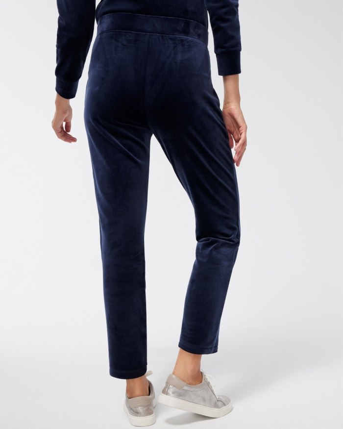 Chicos Zenergy Velour Zip Pocket Pants - Classic Navy Chicos Zenergy Velour Zip Pocket Pants - Classic Navy
