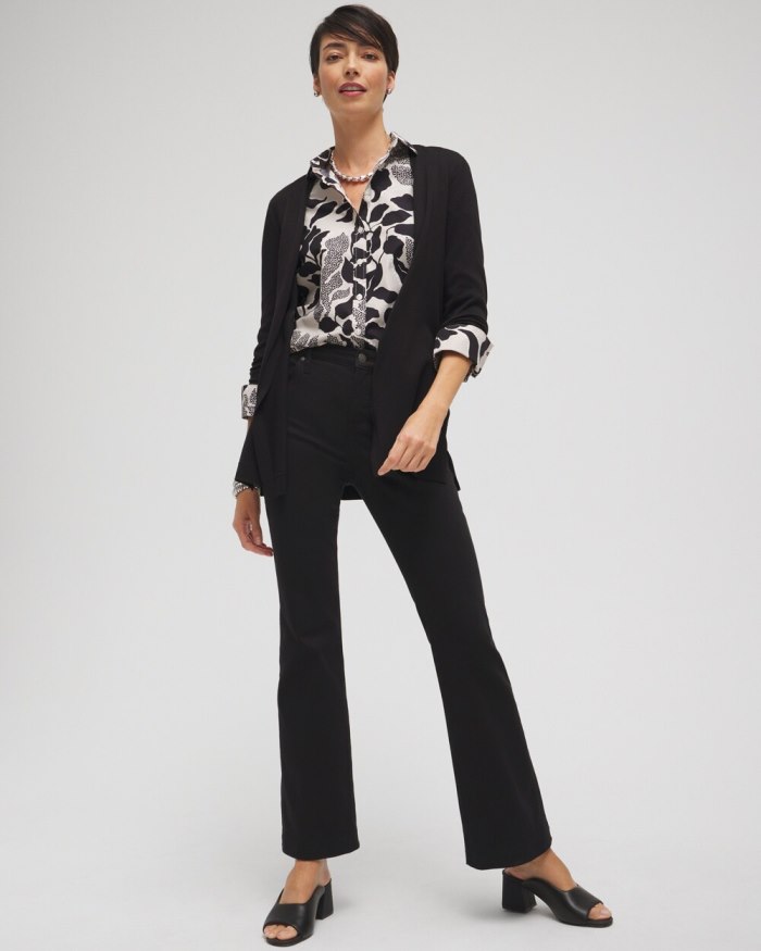 Chicos Spun Rayon Cardigan - Black Chicos Spun Rayon Cardigan - Black