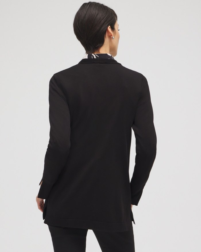 Chicos Spun Rayon Cardigan - Black Chicos Spun Rayon Cardigan - Black
