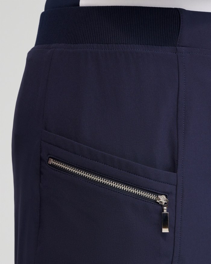 Chicos Zenergy UPF Neema Rib-Mix Skort - Black Chicos Zenergy UPF Neema Rib-Mix Skort - Black