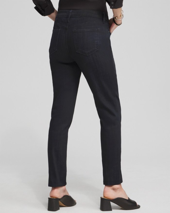 Chicos So Slimming Girlfriend Ankle Jeans - Rainier Indigo Chicos So Slimming Girlfriend Ankle Jeans - Rainier Indigo