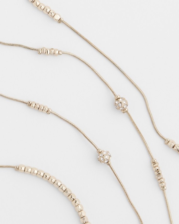 Chicos Hexie Multi-Strand Necklace - Silver Chicos Hexie Multi-Strand Necklace - Silver