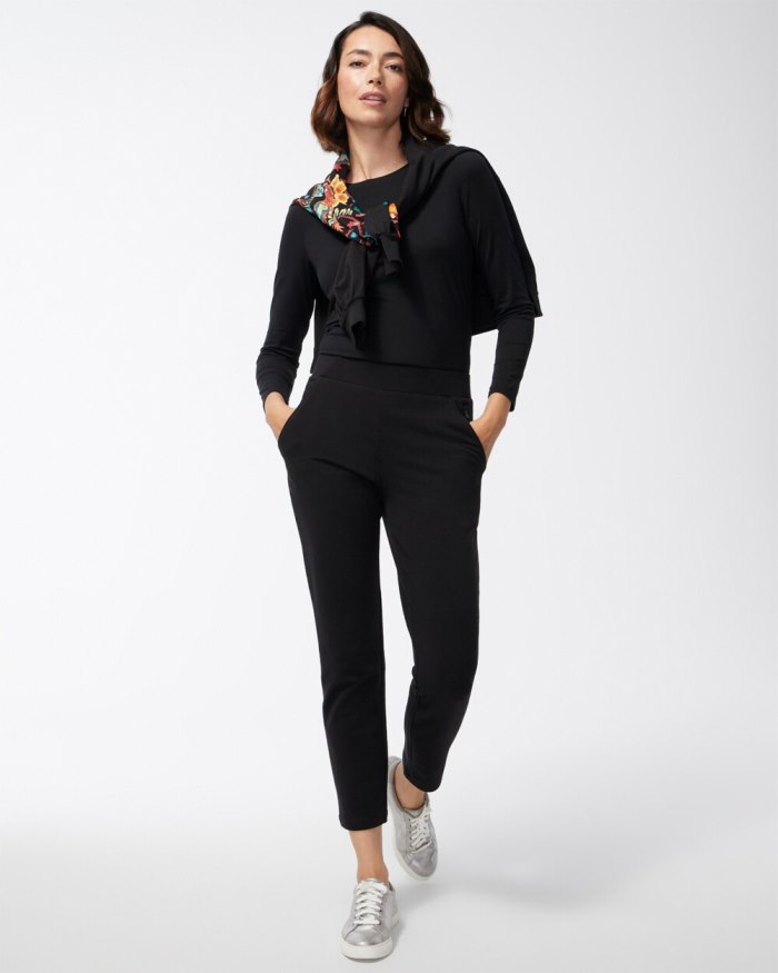 Chicos Zenergy French Terry Ankle Pants - Classic Navy Chicos Zenergy French Terry Ankle Pants - Classic Navy