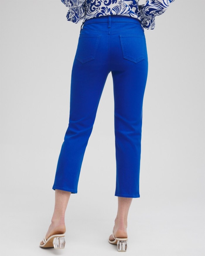 Chicos Girlfriend Cropped Jeans - Intense Azure Chicos Girlfriend Cropped Jeans - Intense Azure