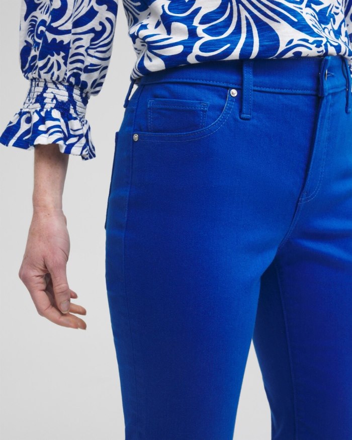 Chicos Girlfriend Cropped Jeans - Intense Azure Chicos Girlfriend Cropped Jeans - Intense Azure