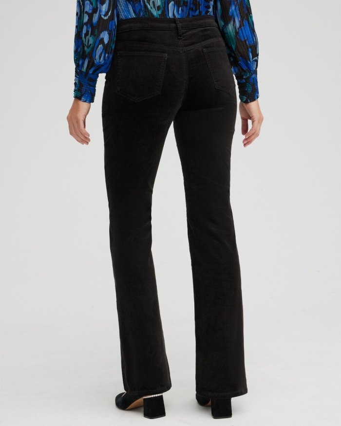 Chicos Girlfriend Velveteen Flare Jeans - Enchanted Forest Chicos Girlfriend Velveteen Flare Jeans - Enchanted Forest