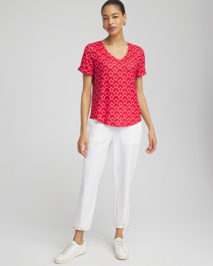 Chicos Zenergy Star Tee - Classic Navy Chicos Zenergy Star Tee - Classic Navy