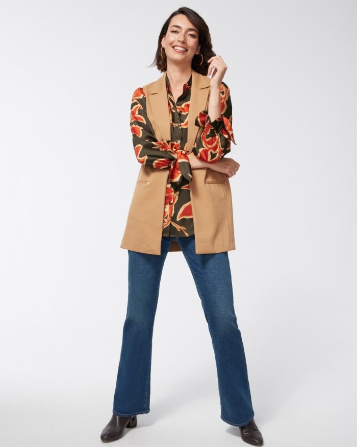 Chicos Vine Print Shirt - Primordial Forest Chicos Vine Print Shirt - Primordial Forest
