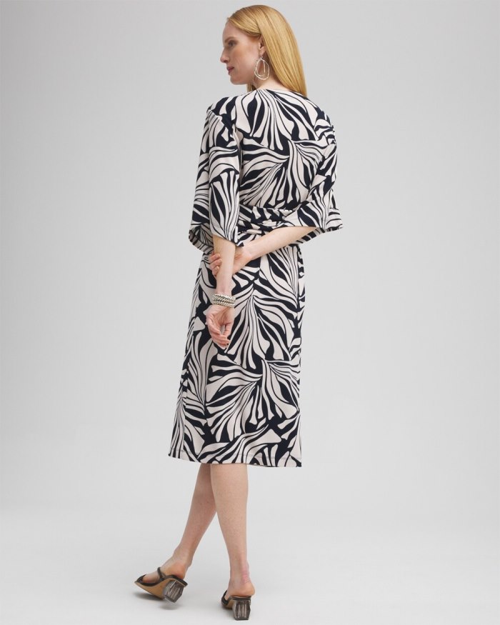 Chicos Travelers Kimono Sleeve Dress - Smokey Taupe Chicos Travelers Kimono Sleeve Dress - Smokey Taupe