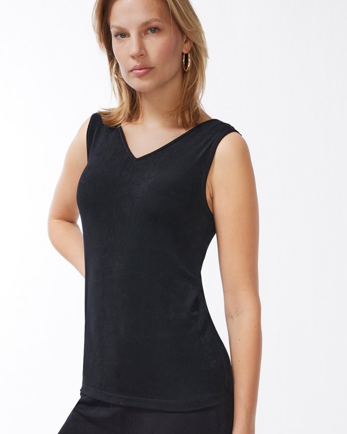 Chicos Travelers Reversible Tank - Travelers Clambake Chicos Travelers Reversible Tank - Travelers Clambake