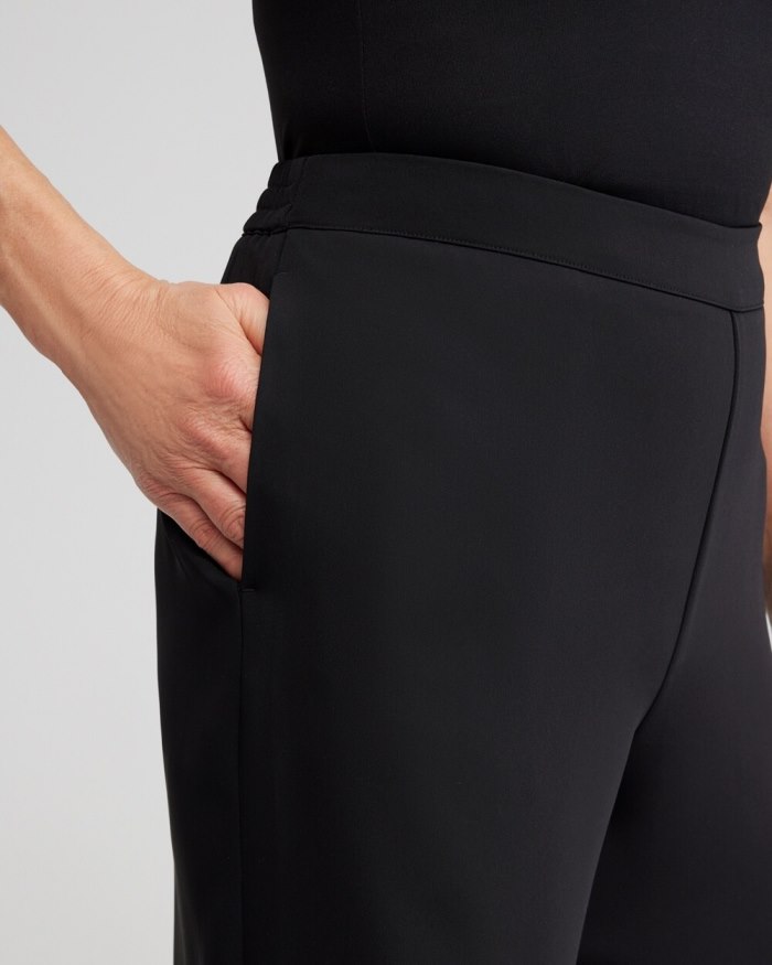 Chicos Black Wide Leg Soft Pants - Black Chicos Black Wide Leg Soft Pants - Black